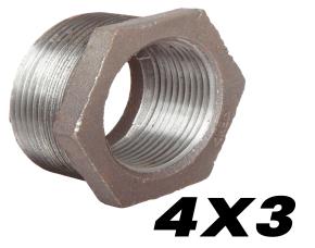 Bushing Hexagonal Galvanizado 4X3\