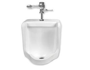 Urinario Con Fluxometro Terra Iii Equiv. Wahsbrook Equipado De 3.8 Lts En Blanco