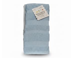 Paq. 3 Toallas De Cocina De Algodón, Azul