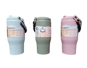 Vaso Termico Con Tapa -Agarradera 30Oz 24Hrs Frio, Colores Varios