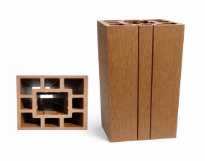 Columna Cuadrada De Madera Plastica 4X4X9,5´Teka