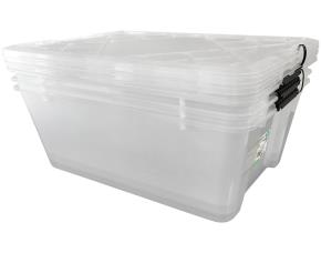 Set 3 Cajas Transp. Plasticas 21 1/4\