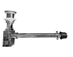 Sifon Visto Cromado Base Cuadrada Para Lavamanos De Vidrio