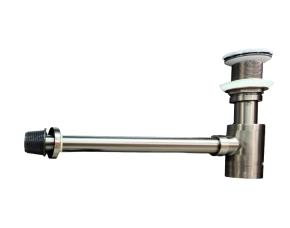 Sifon Visto Gris Para Lavamanos De Vidrio
