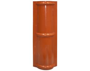 Cumbrera Inclinada Para Teja Española Naranja Resina Acrilico 3.45´(1.05 Mtx0.25)