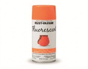 Pintura Spray Fluorescente Rojo-Naranja 11 Oz, Inter/Exter, Rust-Oleum