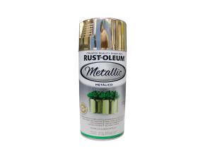 PINTURA SPRAY ACAB.METALICO BRONCE LATON BRILLO INTERIOR 312GR, RUST-OLEUM