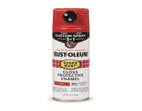Pintura Spray Prot.rojo Cereza Brillo 12 Oz, 5En1 Int/Ext, Base Aceite, Rust-Oleum