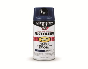 Pintura Spray Protector Azul Marino Brillo 12 Oz, 5 En 1 Inter/Exter, Base Aceite, Rust-Oleum