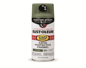 Pintura Spray Prot.verde Tierra Satin 12 Oz, 5En1 Int/Ext, Base Aceite, Rust-Oleum