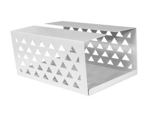 Caja Metalica Blanca P/Portar Toallita Desechable 6X4 1/4X3 1/2\