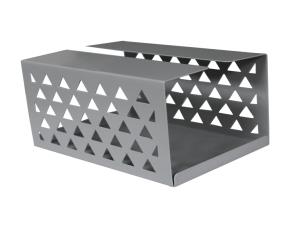 Caja Metalica Gris P/Portar Toallita Desechable 6X4 1/4X3 1/2\