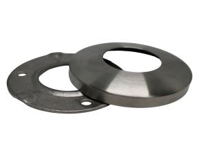 Base Redonda Con Cobertor Ac.inox P/Tubo 1 1/2\