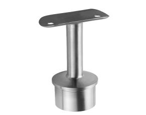 Soporte Recto Corto P/Pasamanos Base Fija Acero Inox Cepillado 304  42.4Mm