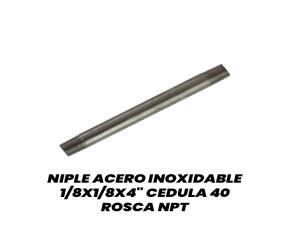 Niple Acero Inoxidable 1/8X1/8X4\