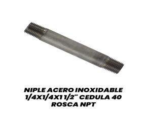 Niple Acero Inoxidable 1/4X1/4X2\