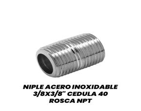 Niple Acero Inoxidable 3/8X3/8\