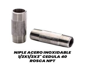 Niple Acero Inoxidable 1/2X1/2X3\