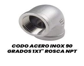 Codo Acero Inoxidable 90 Grados 1X1\