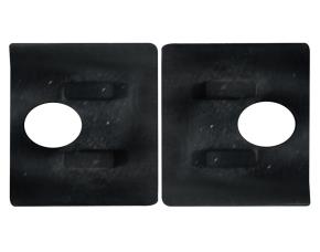 Par De Hule Para Sujetador Rectangular Hg0110-0051  Inox 316 Marino Para Vidrio 12Mm