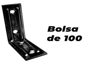 Bolsa/100 Escuadra Refuerzo 1/2\
