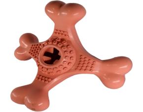 Juguete Para Perros De Caucho Natural 19.9*19.7*9.6 Cm, Colores Surtidos 5 Pcs P/Color.