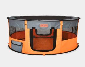 Corral Para Cachorros Naranja/Beige