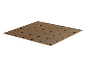 Lamina Mason.perf.café 3Mm, 25Mm/Dist.agujero, 3/16\