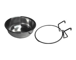 Plato 10.2X7Cm Acero Inox Para Jaula