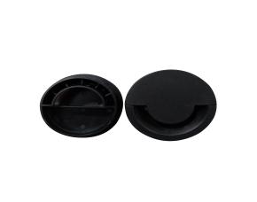 Paq. 5 Uni. Pasacables Redondo Plástico Negro Diametro 2 3/8¨