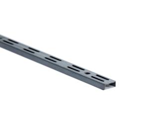 Riel Gris  Doble Ranura Vertical Para Pared 19 3/4\