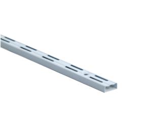 Riel Blanco Doble Ranura Vertical Para Pared 59\