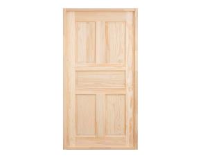 Puerta Madera De  De Pino 5 Paneles C/Nudo 32\