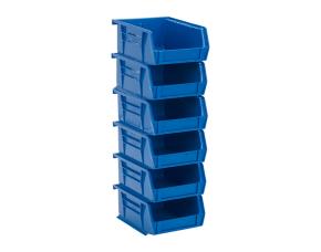 Paquete De 6 Caja Plastica Organizadora Azul 5 3/8\