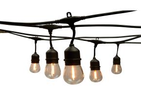 Juego De 12 Luces Led En Serie Con Cable De 24´ Negro, 120V, Ironton