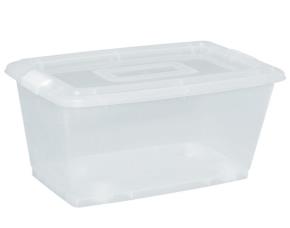Caja Movil 40 Lt Transparente Incluye Ruedas