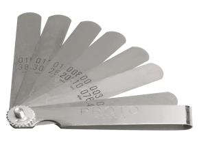 SET 9 PZS HOJAS CALIBRADORAS ESTANDAR, ACERO INOX, PROTO.