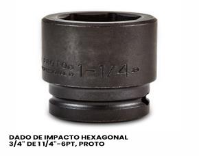 DADO DE IMPACTO HEXAGONAL 3/4\