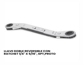 Llave Doble Reversible Con Ratchet 1/4\