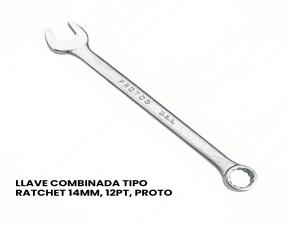 LLAVE COMBINADA 14MM, 12PT, PROTO
