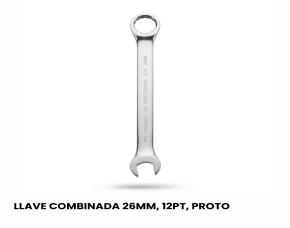 LLAVE COMBINADA 26MM, 12PT, PROTO