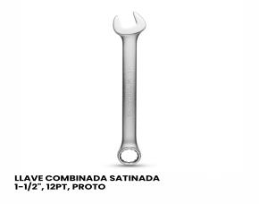 LLAVE COMBINADA SATINADA 1-1/2\