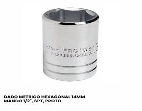 DADO METRICO HEXAGONAL 14MM MANDO 1/2\