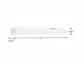 Extractor D/Cocina Campana Pared/Techo Blanco 30\