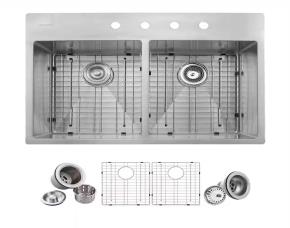Lavatrasto De Cocina Empotrable Acero Inox 33\
