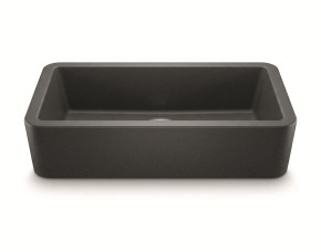 Lavatrasto De Cocina Granito Sintetico Gris Oscuro 33\