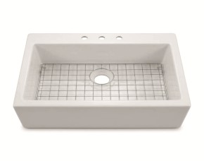 Lavatrasto De Cocina Ceramica Blanco 34\
