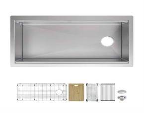 Lavatrasto De Cocina Acero Inox 36\
