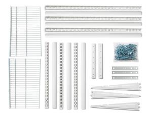 Kit#1 Contiene: \R•Organizador De Closet Con Parrilla De Alambre Plastificado 49.5\