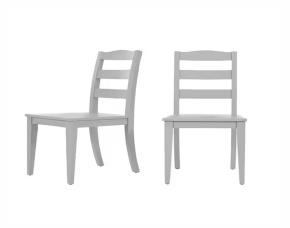 Jgo. 2 Sillas D/Madera Roble Verde Musgo P/Comedor Respaldar T/Escalera, Stylewell.